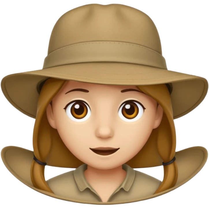 just safari hat no head emoji