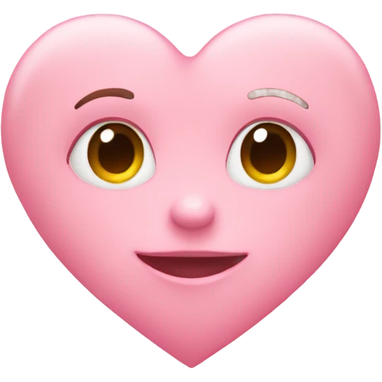 Baby pink heart emoji
