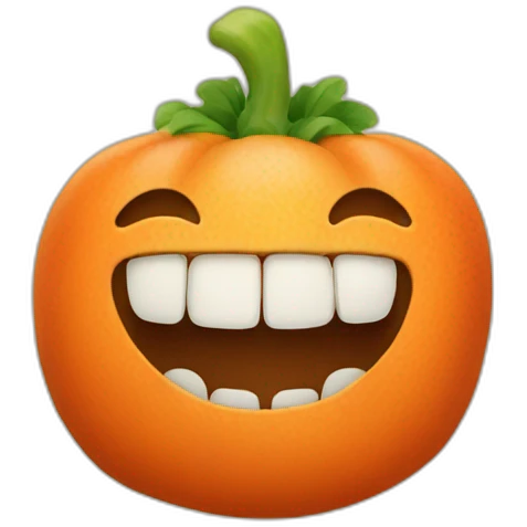 Carot with teeth emoji