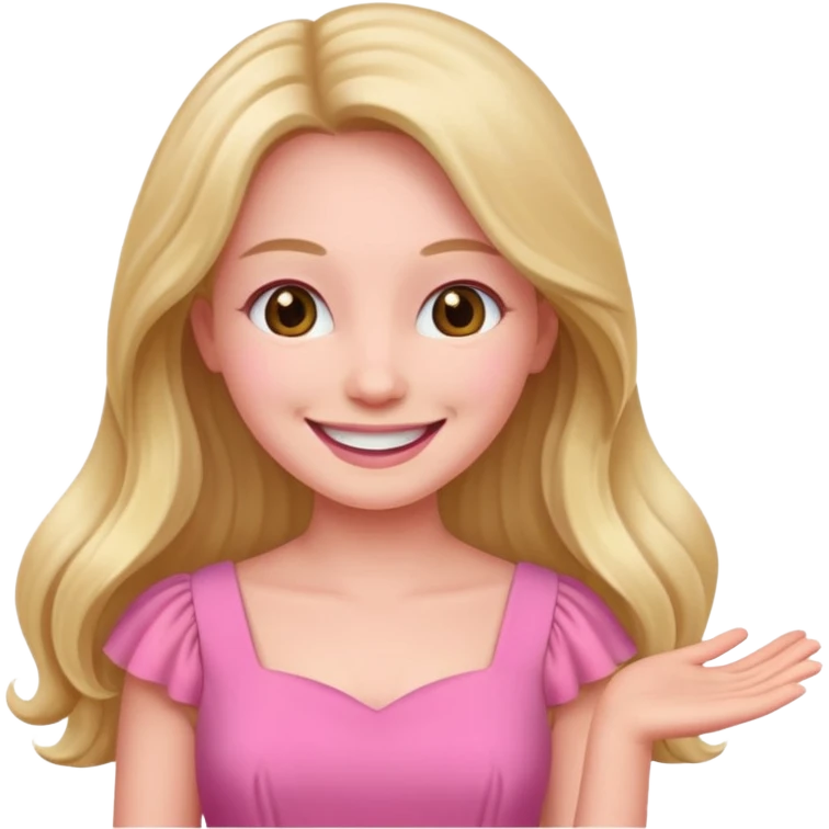 woman Social, diplomatic, stylish — the ultimate people-pleaser. in pink dress long hair 
more dinamic emoji  emoji