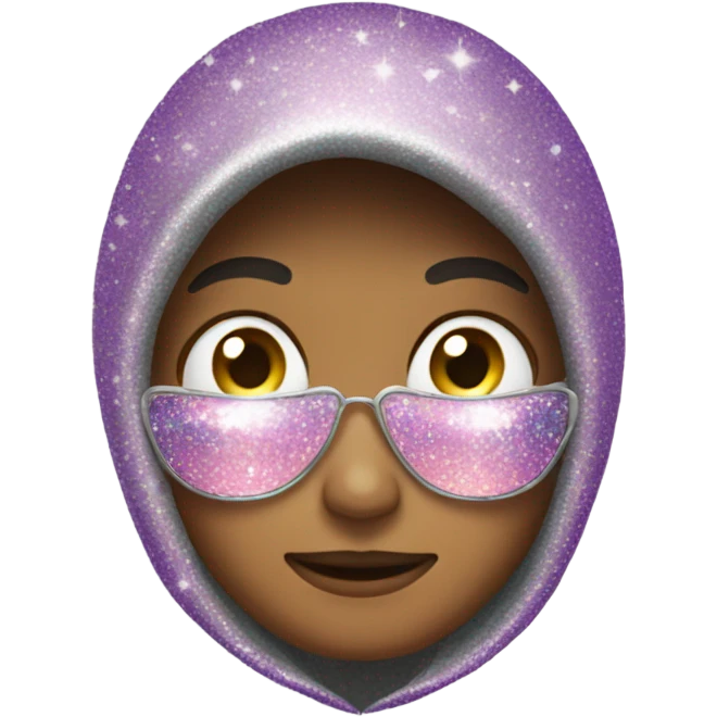 Glitter hoodie  emoji