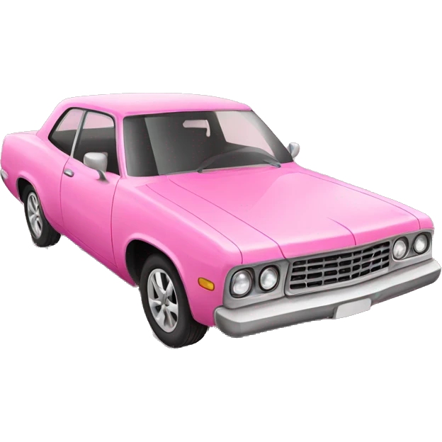 Pink car  emoji
