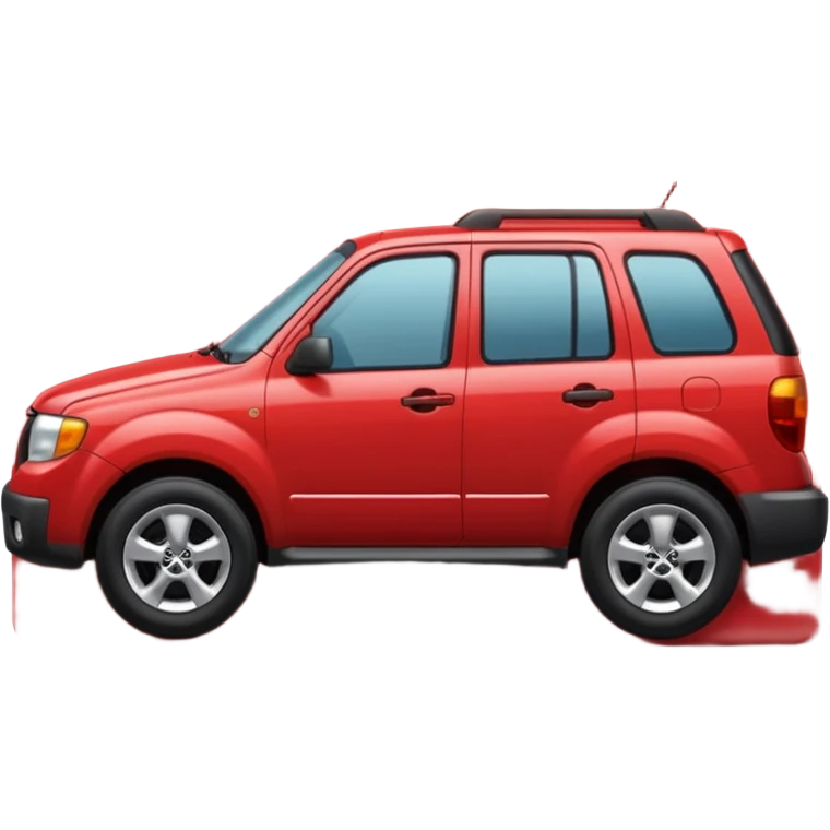 A **simple emoji-style icon** of a **red multipocket folder**, clean and minimal, with **layered inner tabs**, subtle shading, and a **small red Mazda Tribute car symbol** on the front.
 emoji
