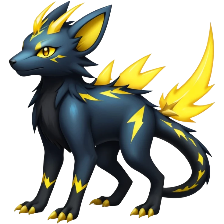 Manectric-Luxray-Draco-Fakémon-hybrid-creature (full body), 4 legs emoji