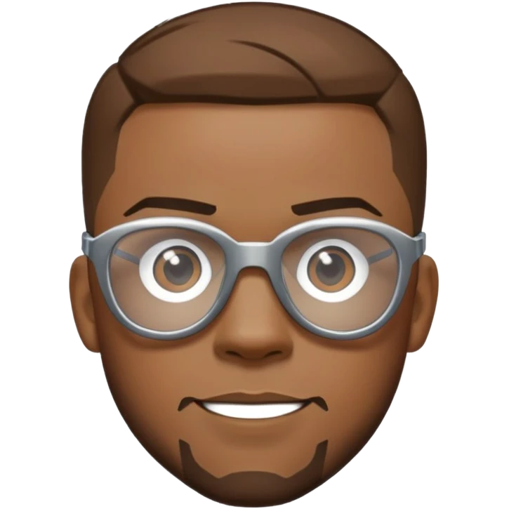 sam wilson with crew cut hair, side-whiskers, and wear safety glasses from  from captain america: civil war emoji