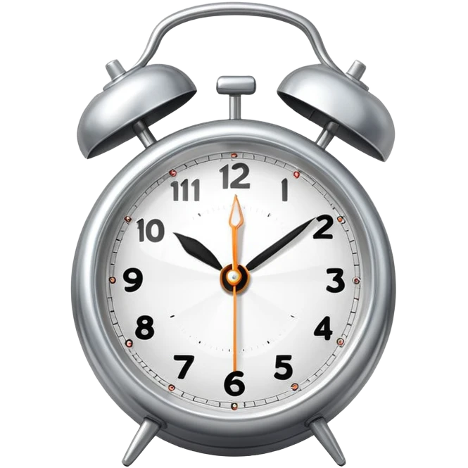 silver alarm emoji