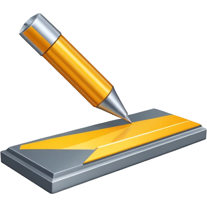 AFM probe tip and cantilever emoji