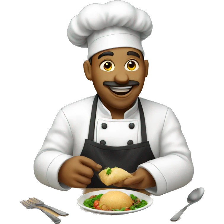 chef eating  emoji