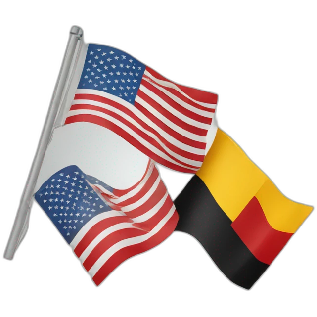 Usa and Belgium flag emoji