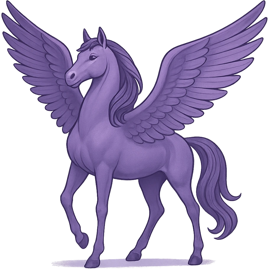purple pegasus emoji