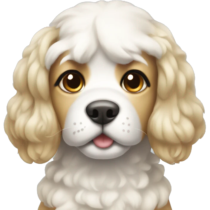 Girly dog emoji