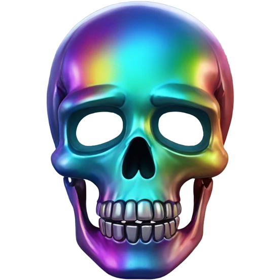 Skull multi chrome emoji
