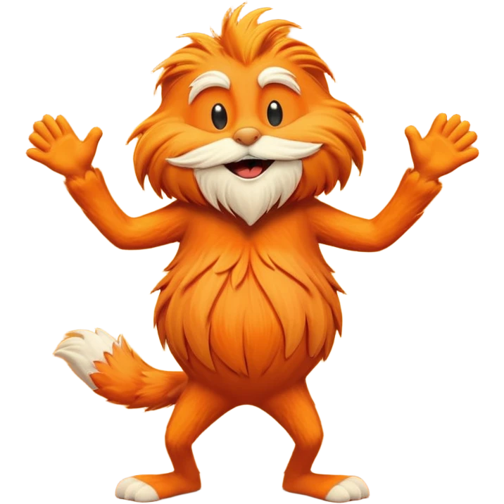 The Lorax dancing emoji