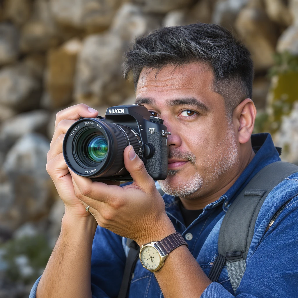 realistic photograph of a photographer  emoji