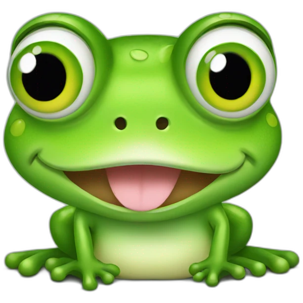 funny frog emoji