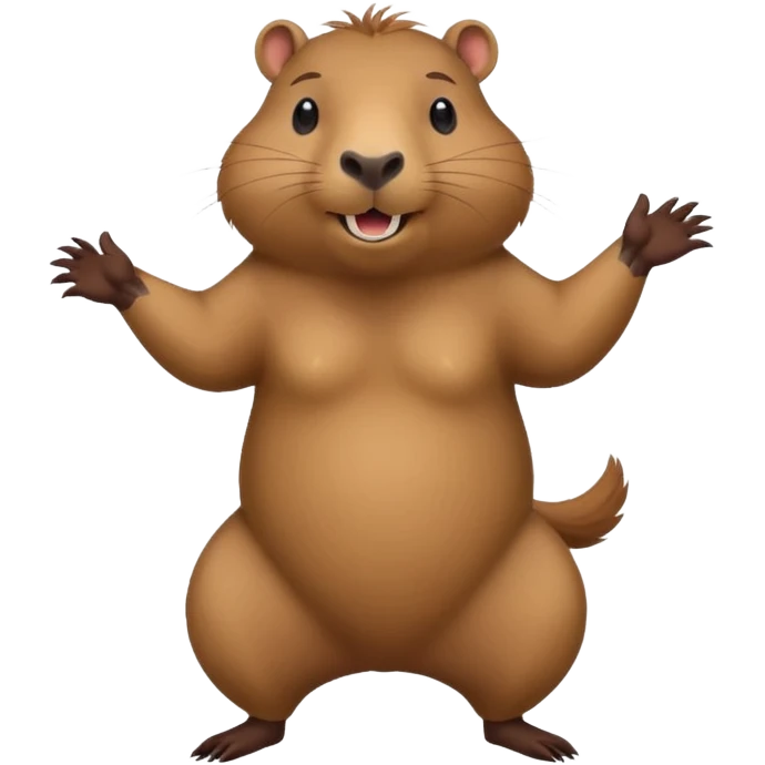 Dancing capybara emoji
