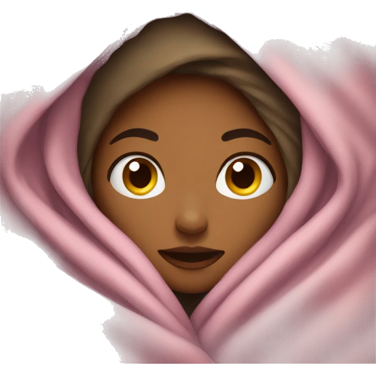girl wrapped in blanket  emoji