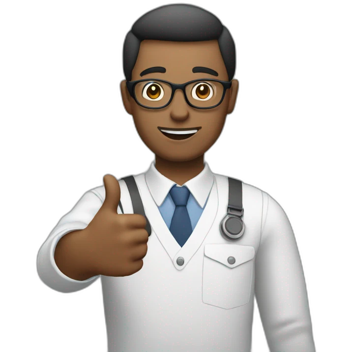man wearing glasses and holding a computer in his right hand and signaling OK with his left hand emoji