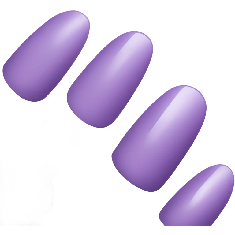 light purple nail color emoji