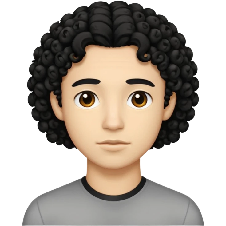 Silence curly hair jawline emoji emoji