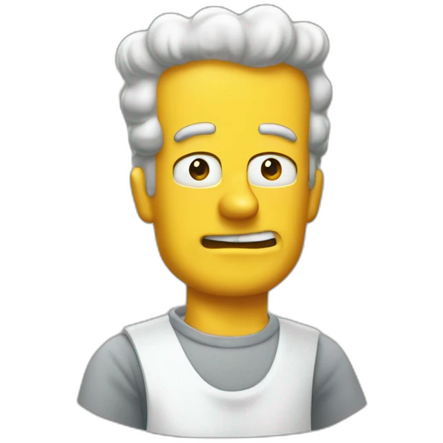 Bart simsomps boire de la bière emoji