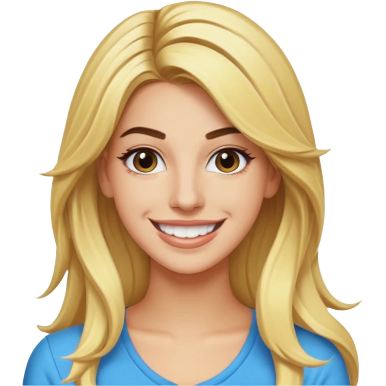 Lele Pons with long blonde hair emoji