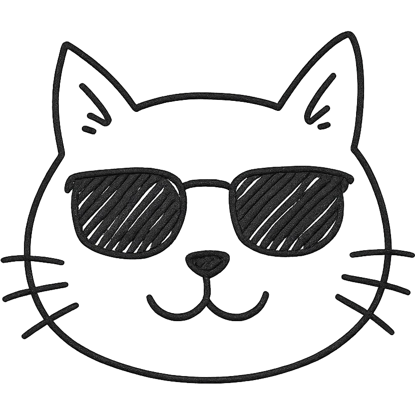 cat wearing sunglasses emoji