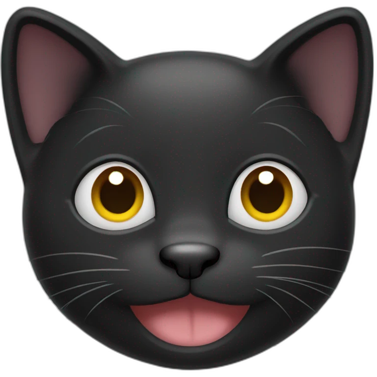 Waving black cat emoji