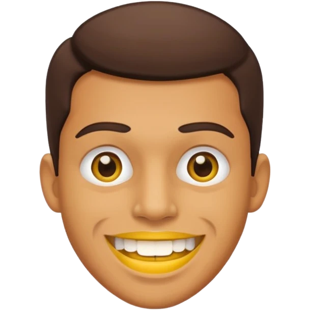 man a yellow teeths emoji