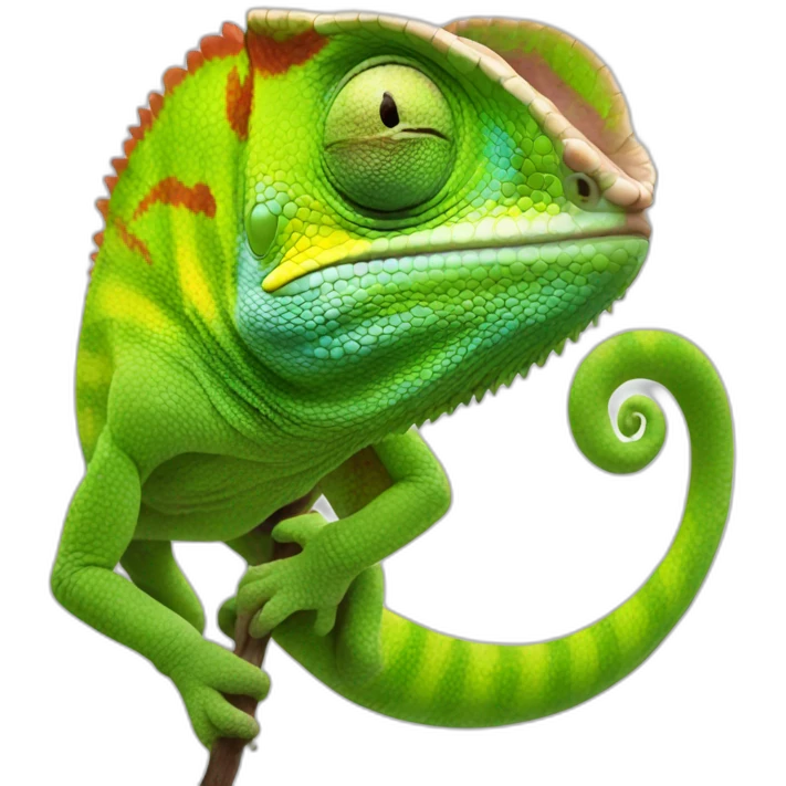 chameleon-funny-face emoji