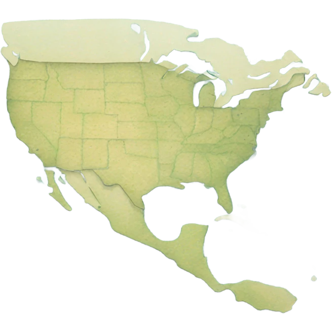 Create a map that shows the Gulf of Mexico being scribbled out and then becoming the Gulf of America ￼ emoji
