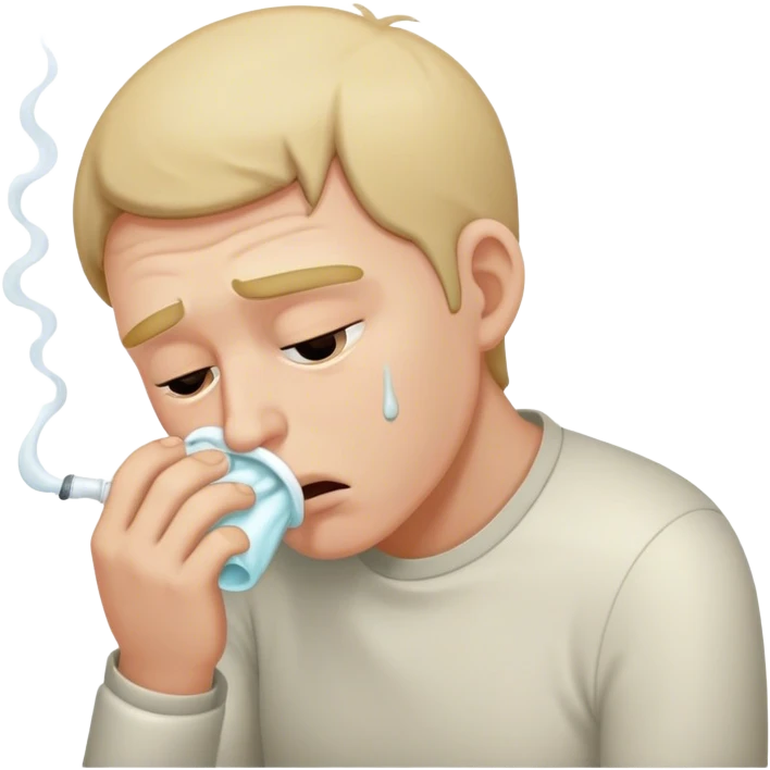 bent over man vomiting emoji