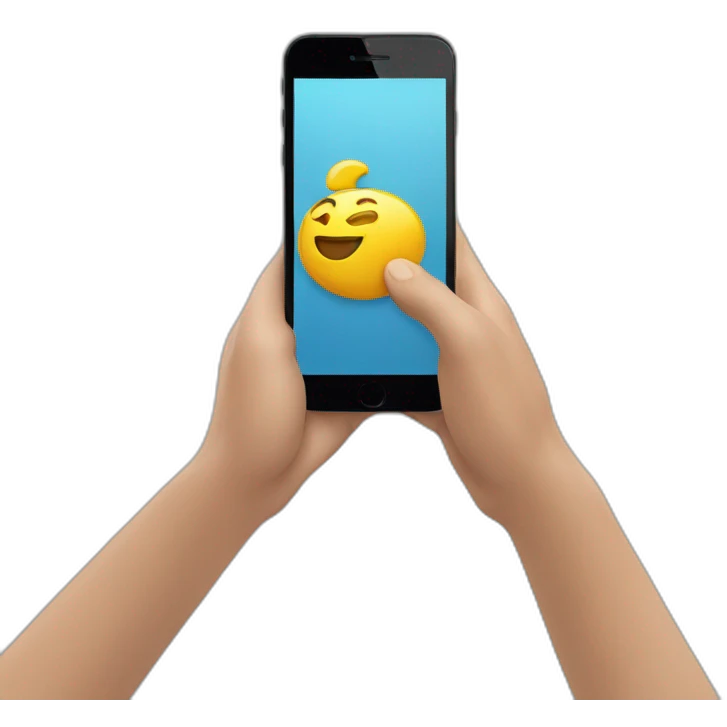 mobile in hand emoji