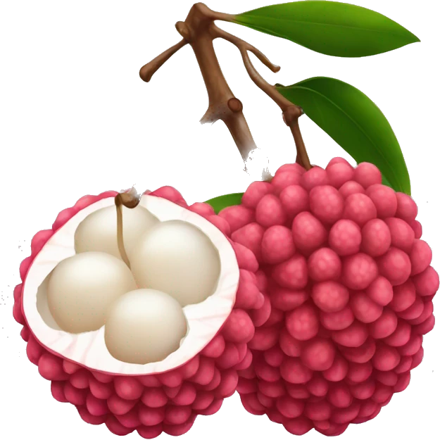 Lychee emoji