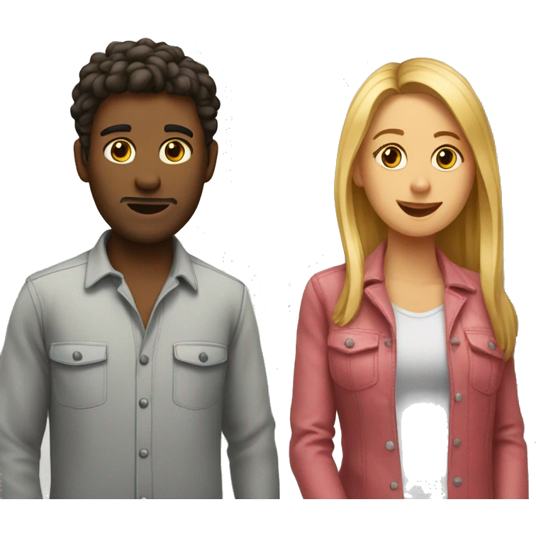 Femme et homme dans la chambre  emoji