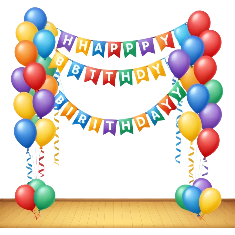 Birthday decorations  emoji