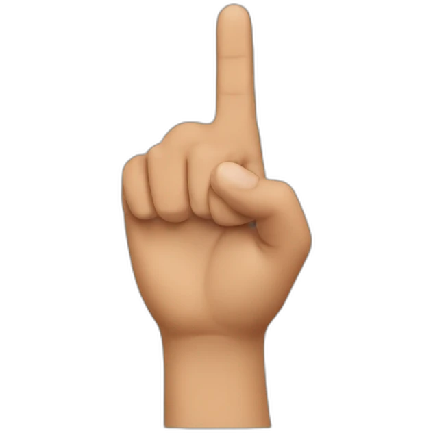Student showing fingers down emoji