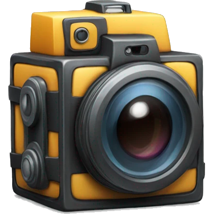 Camera cube emoji