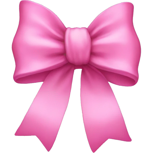 Pink bow emoji