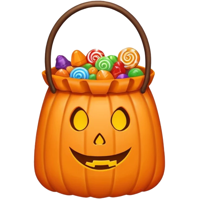 trick or treat bag  emoji