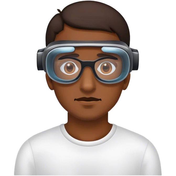 The poor man with the virtual glasses emoji
