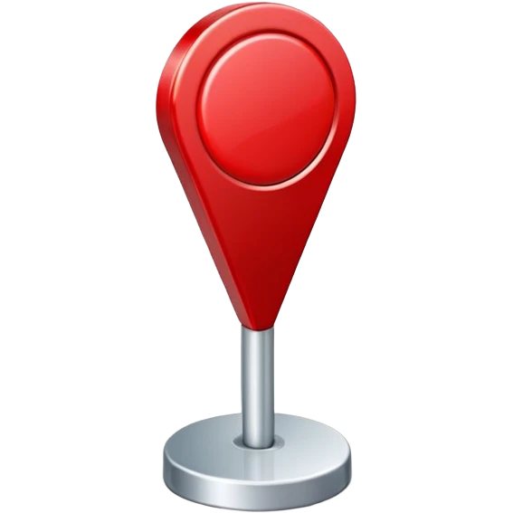 red location pin position marker emoji