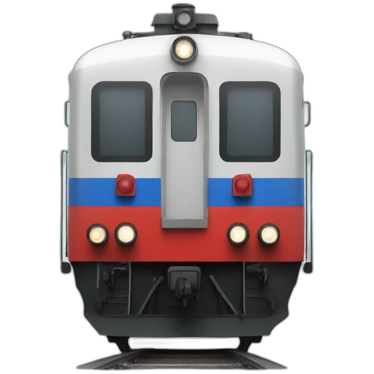 russian train, frontal view emoji
