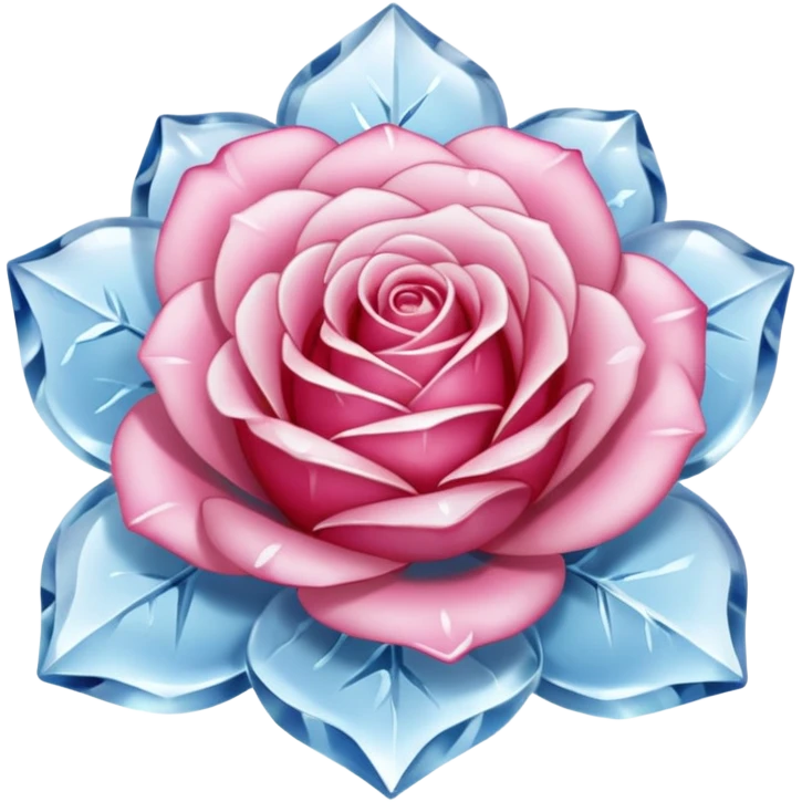 Ice rose emoji
