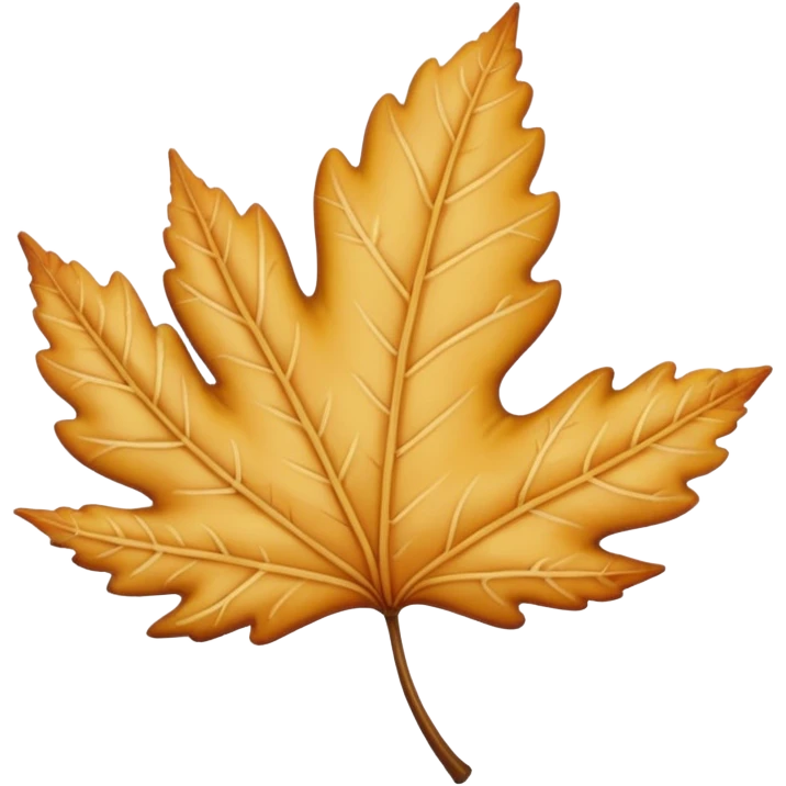Une feuille blonde emoji