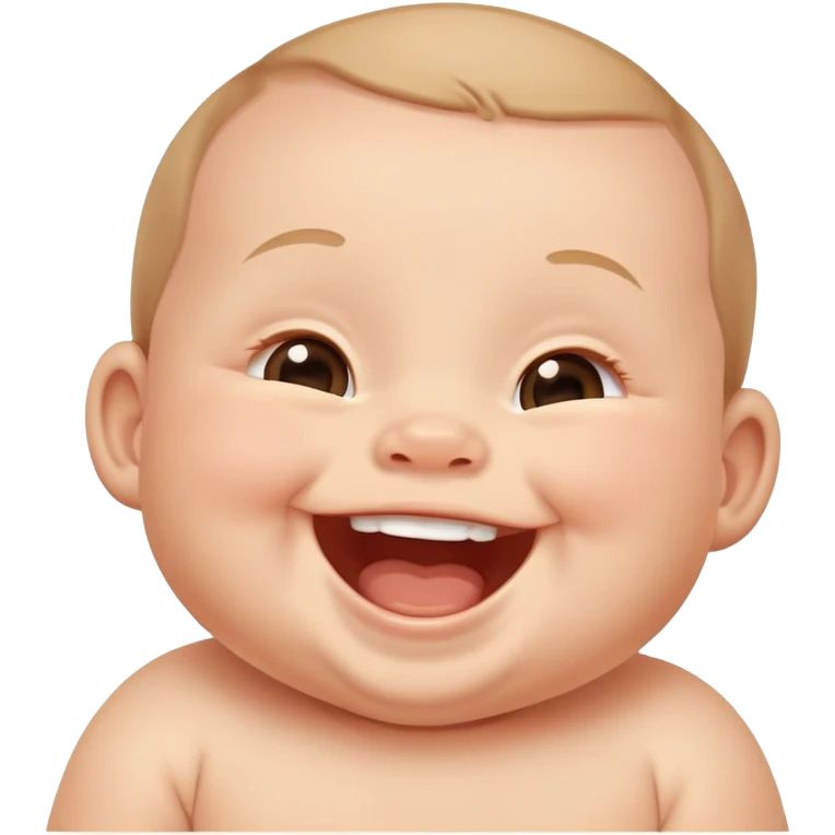 Laughing baby emoji