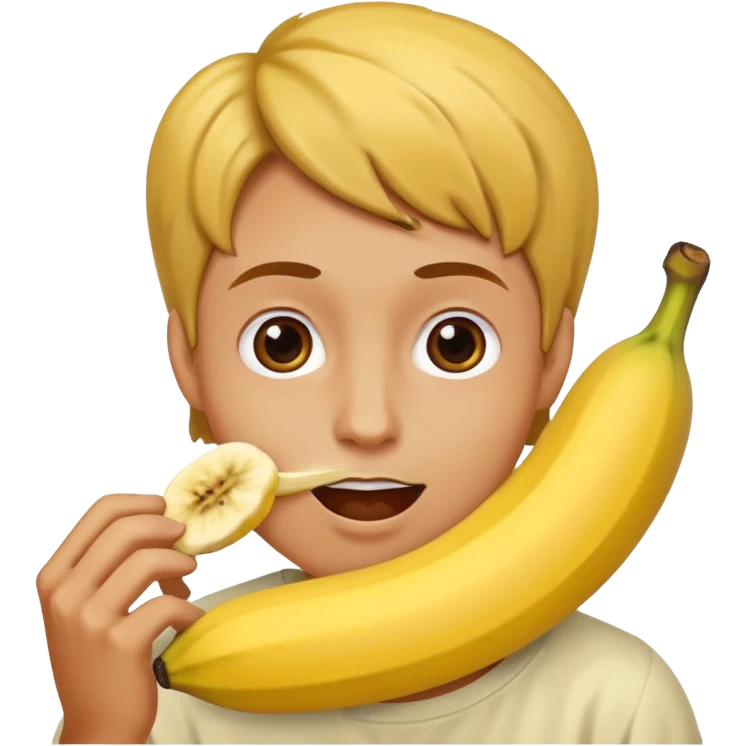 Eating banana  emoji