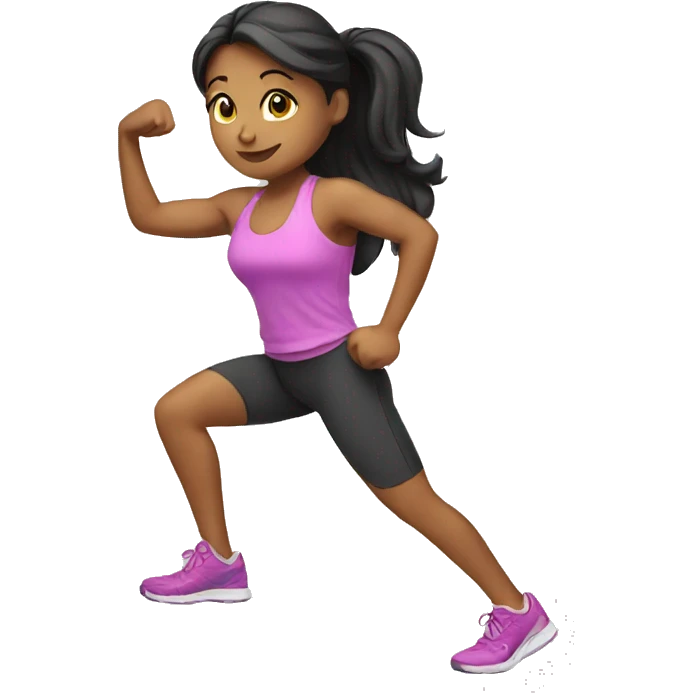 girl working out emoji