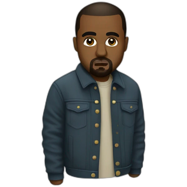 kanye west in belgrad emoji