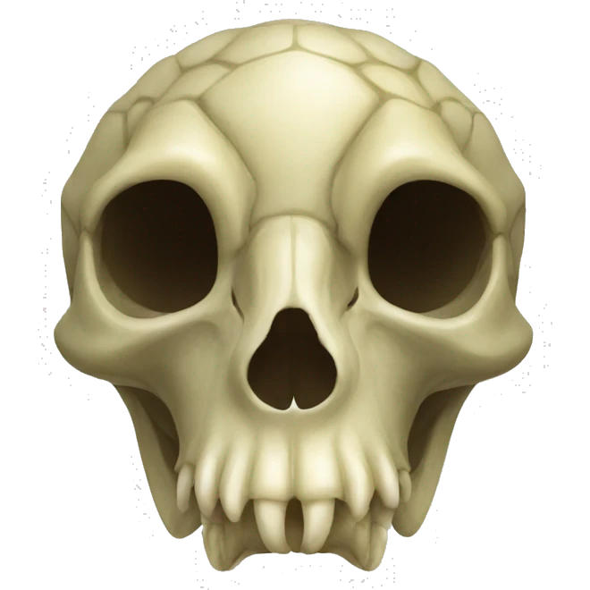 Turtle skull emoji